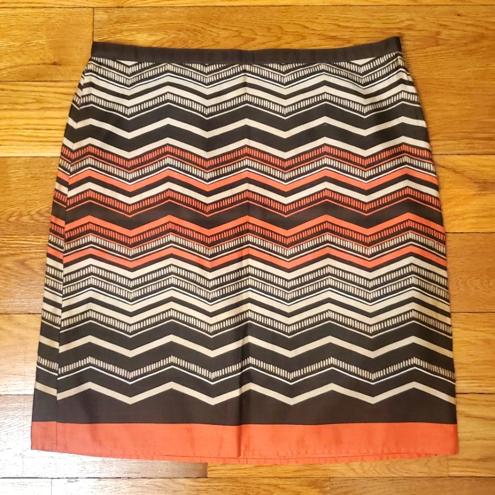 LOFT  Brown Mini Skirt size 10P cotton